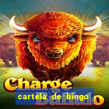 cartela de bingo pra imprimir